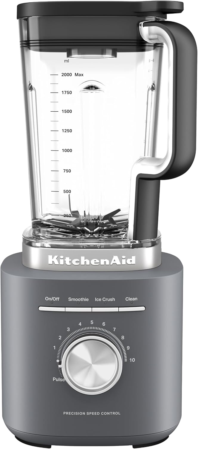 KitchenAid Blender, acier inoxydable, 10 vitesses, 3 programmes