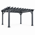 Pergola en aluminium anthracite 300x300 cm