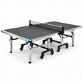 Table de ping-pong en métal avec roues noir 274x152,5x76 cm