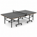 Table de ping-pong pliable en MDF et acier noir