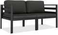 Canapé Kaloriko, Pour terrasse, 70 × 70 × 64, 5 cm, 7 cm, 15 cm, Modulable, Résistant aux intempéries, balcon, jardin