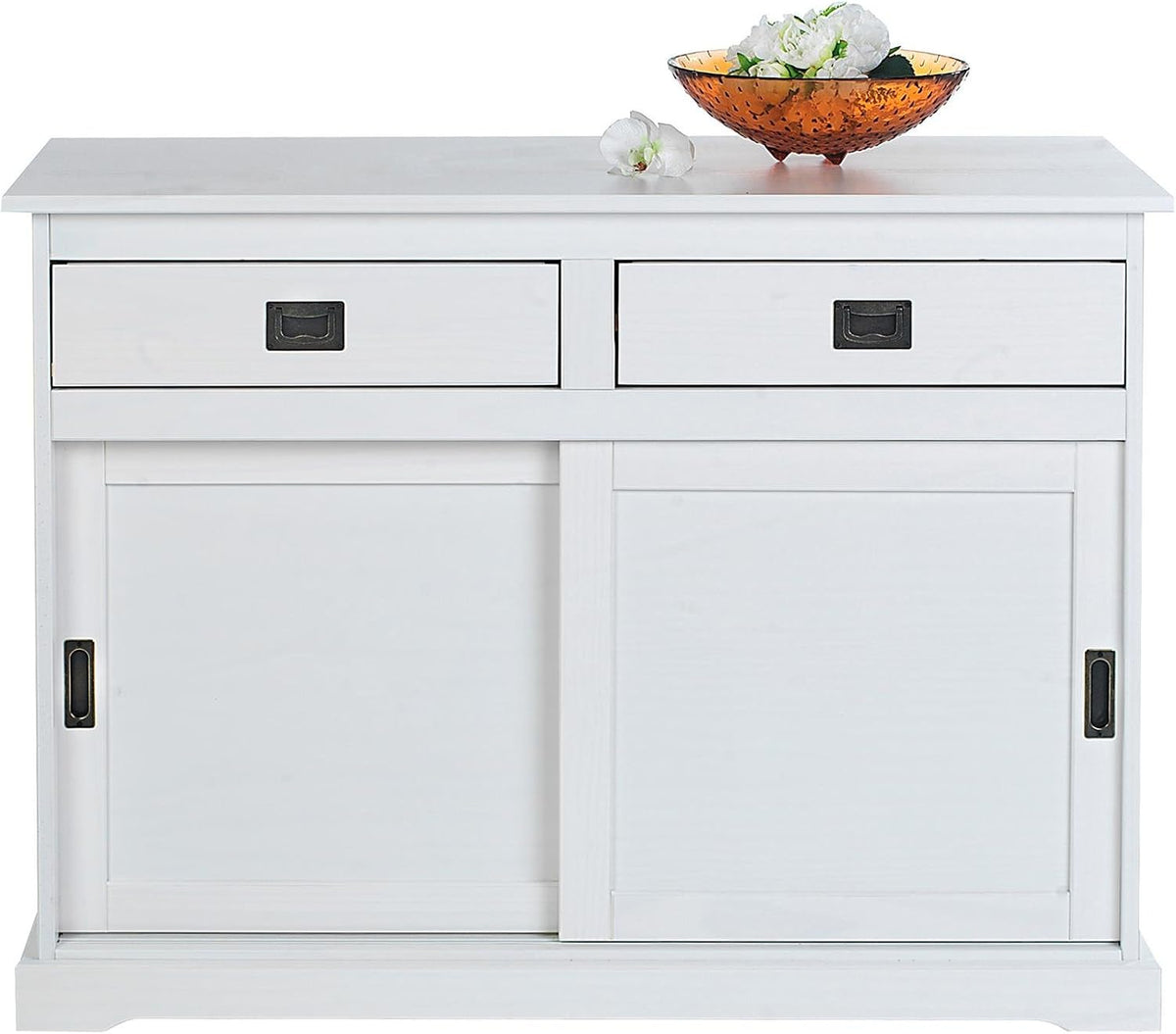 Buffet, 110 × 84 × 46 cm, réglable, IDIMEX, 110 cm, 45, 5 × 10 × 32, 5 cm, 102 × 55 × 36 cm, 29 cm, 26 cm, 2 tiroirs, 2 Portes