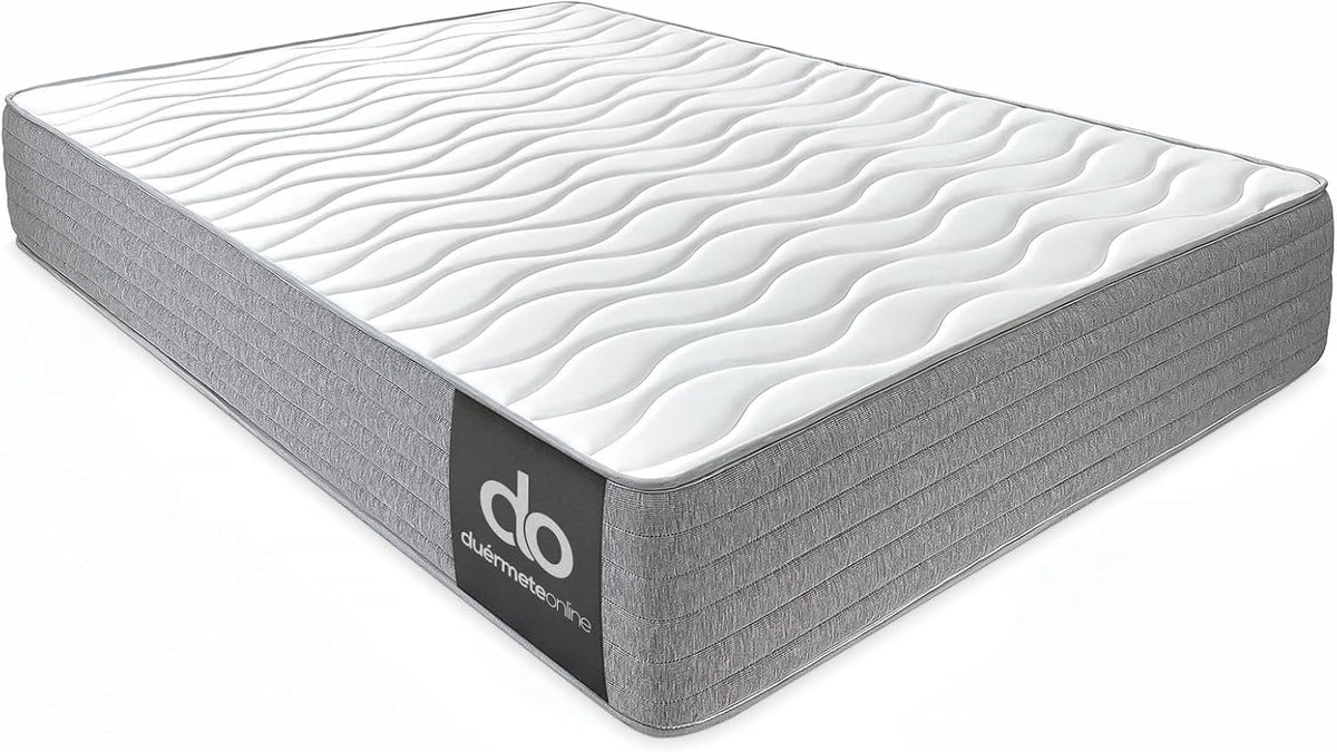 Matelas, 135 × 190 cm, DUÉRMETE ONLINE, 30 cm, épaisseur de 30 cm, Ergonomique, Confort et dureté optimales, hygiénique et Respirant