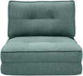 Canapé, pliable, Chauffeuse 1 Place Convertible en Tissu Vert de Gris Sally, Miliboo, 5 cm