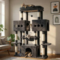 Arbre à chat, 68 × 40 cm, Hey-brother, 100 × 40 cm, 144 cm, MPJ083G, 3 niches