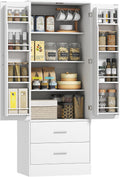 Buffet, 60 × 40 × 159cm, réglable, HOMCOM, 2 Portes, 60l