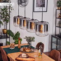 Suspension, lampe au design moderne rétro/vintage avec abat-jours en verre, réglable, 25 cm, hofstein, 147 cm, 115 cm, 15 W, 230 V, Ø 25 cm