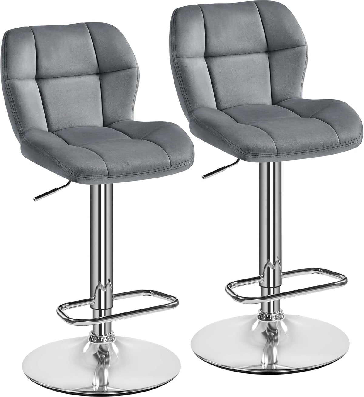 Tabouret, 111 cm, réglable, verre, Yaheetech, 90 cm