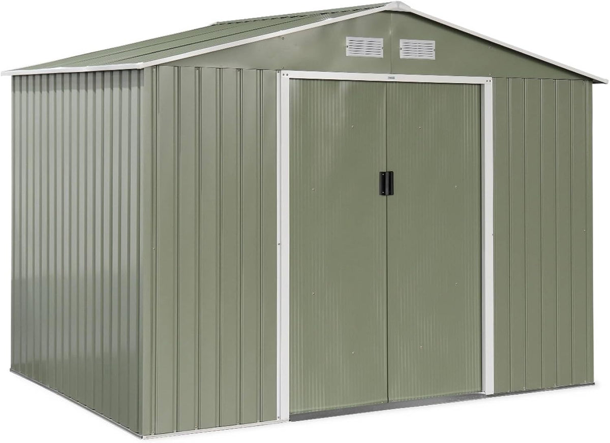 Abri de jardin, FERRAIN 5.29m2 Vert et Blanc, Alice's Garden, 117 × 162cm, 277 × 194, 5 × 203cm, 267 × 181cm, 265 × 179cm, 2, 77 × 1, 91m