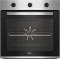 Beko Four encastrable, Four Intégrable Multifonction 72l 60cm Inox, 6 modes, 5 niveaux, BBIE12100XD, acier inoxydable, verre