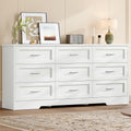Meuble TV TEENFON 145x35x75, 46 × 31, 5 × 10, 4 cm, Buffet avec Poignées Métalliques & Glissières pour Chambre Salon Cuisine, 65 pouces, 145cm