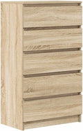 Commode vidaXL 60x36x103, 60 × 36 × 103 cm, 5 tiroirs