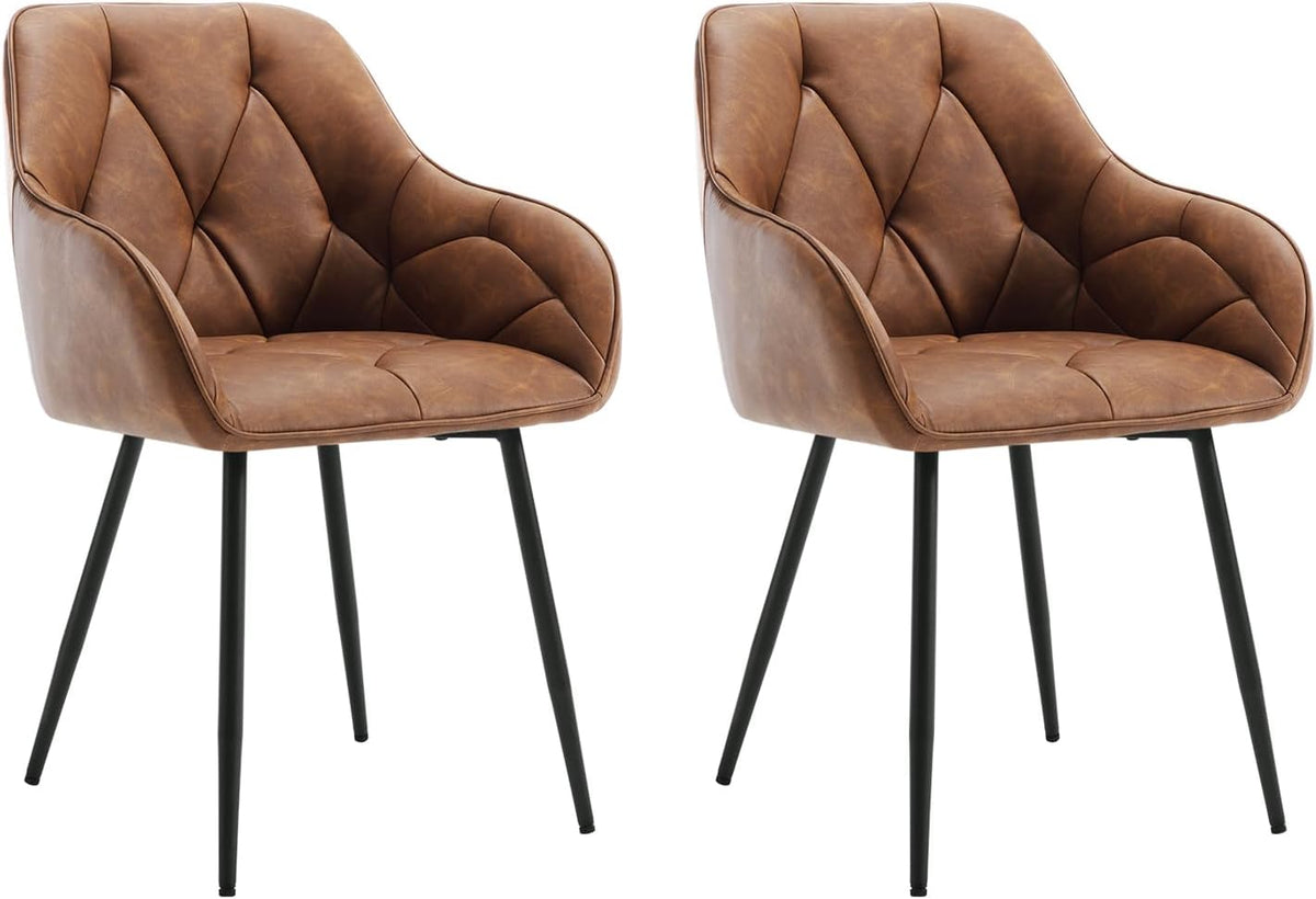 Chaise WOLTU, réglable, Similicuir, Marron