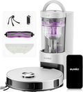 EUREKA Robot aspirateur laveur, 10 mm, Anti Enchevêtrement pour Cheveux Poils d'animaux, 10mm, Soulèvement de Serpillière 10mm