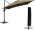 Happy Garden Parasol, 3 × 3m, Rabattable et Rotatif avec Housse de Protection.