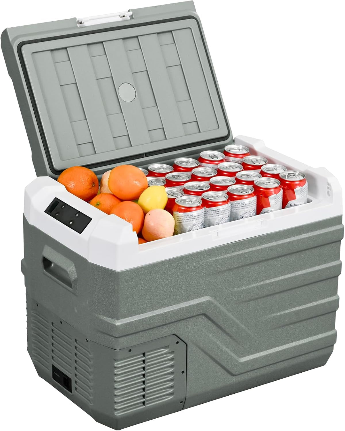Alpicool Réfrigérateur, 35 L, éclairage LED, 12 V, 355 ml, 500 ml, 750 ml, 24 V, 240 V, 45 dB, 38 L, 39 l, 3 niveaux, NL40, 20°C