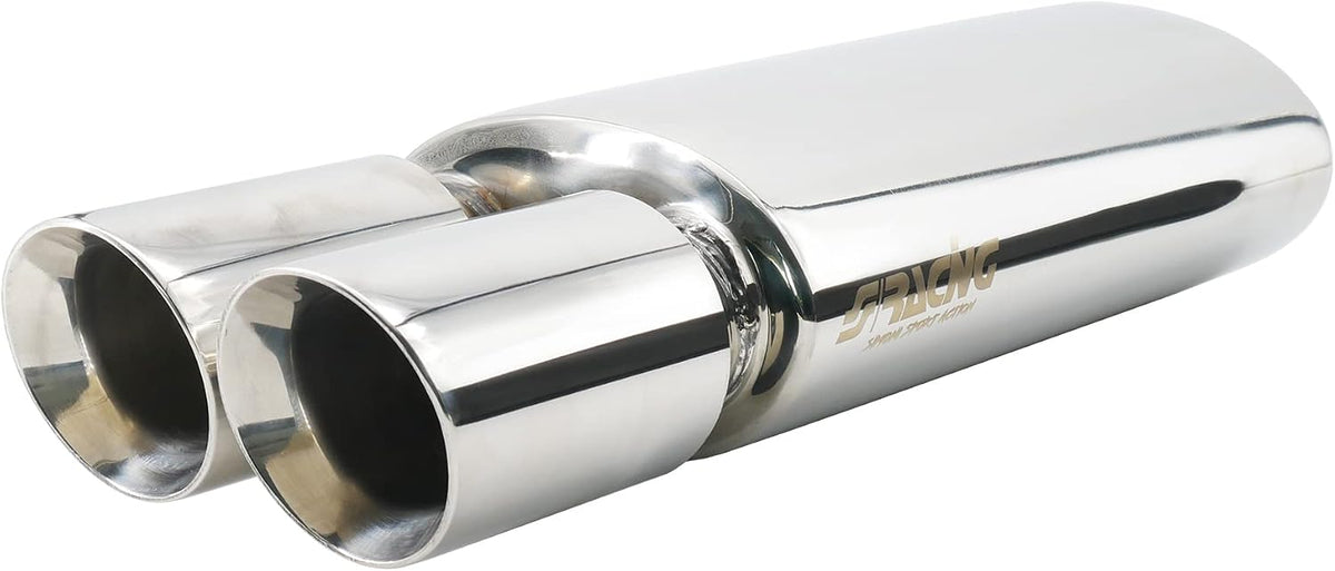Simoni Racing Arrière, acier inoxydable, 76 × 2 mm, échappement de Voiture Universel, 500 mm, 49 mm, 510 mm, 160 mm, 100 mm, ESR633