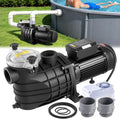 Pompe, 3000 W, avec Panier Filtre, VEVOR, 35000 L, 2860 tr/min, 240 V, 220-240 V CA, Vitesse Unique, Hauteur Refoulement 19 m, minuterie