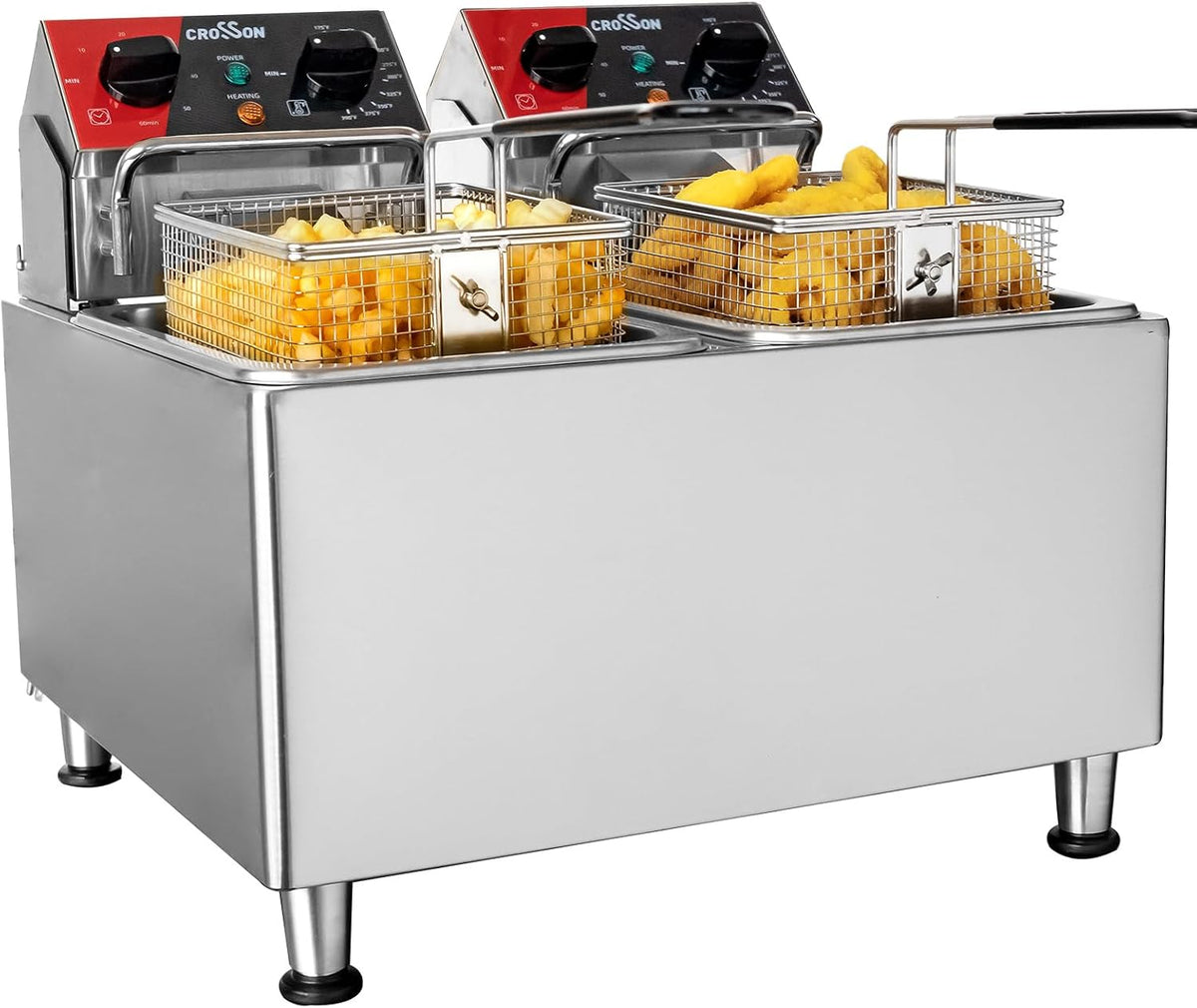 crosson Friteuse, minuterie de 30 minutes, thermostat EGO