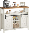 Buffet, 33 × 100 cm, avec 2 Portes Coulissantes, VASAGLE, 33 × 100 × 80 cm, 3 niveaux, 3 étagères, réglable, Meuble de Rangement