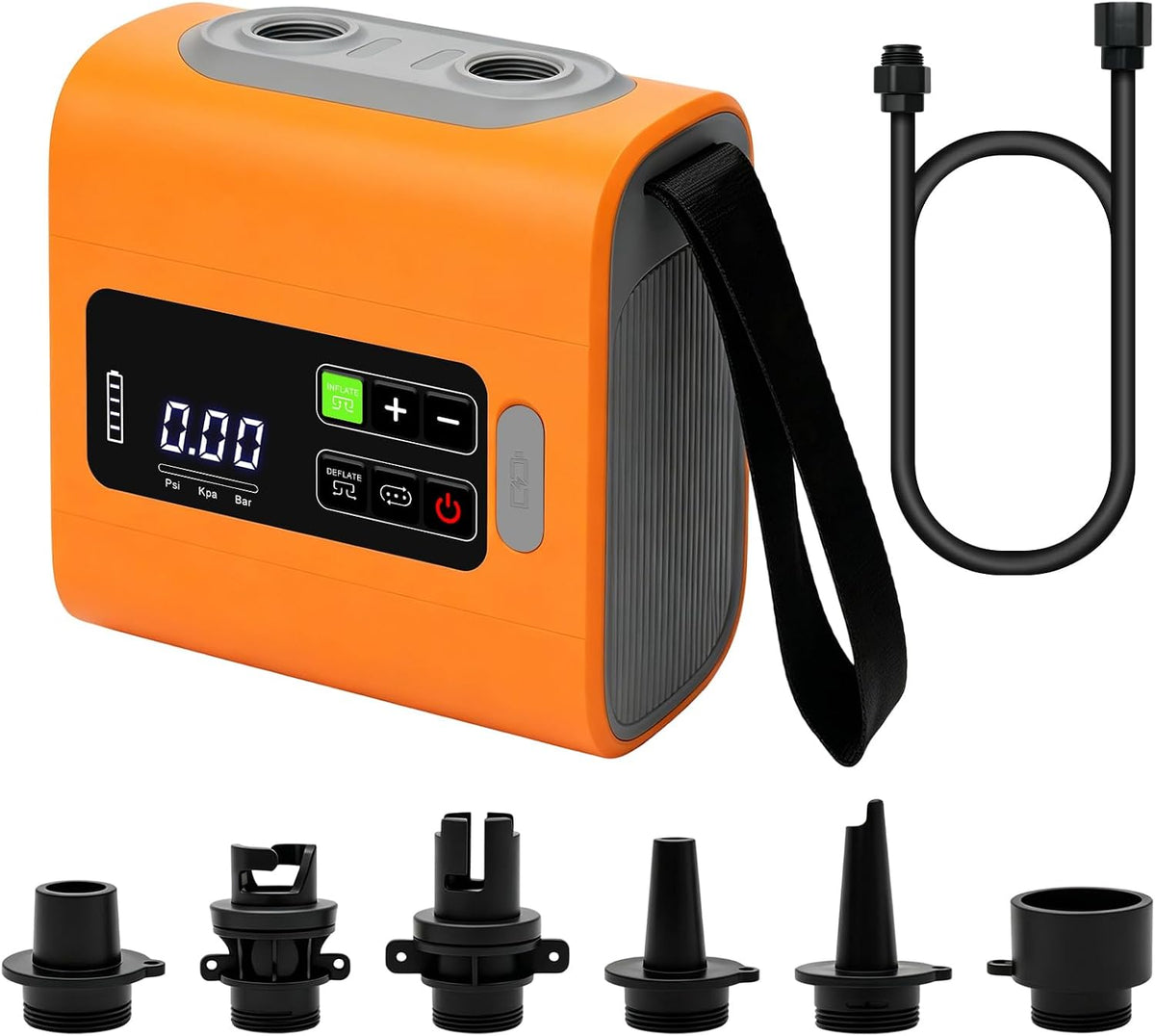 Gonfleur et pompes électriques, Gonfleur Paddle Électrique 22 PSI avec Batterie Rechargeable, 3, 1 pouces, 3T6B, 2 600 mAh, éclairage LED, portable