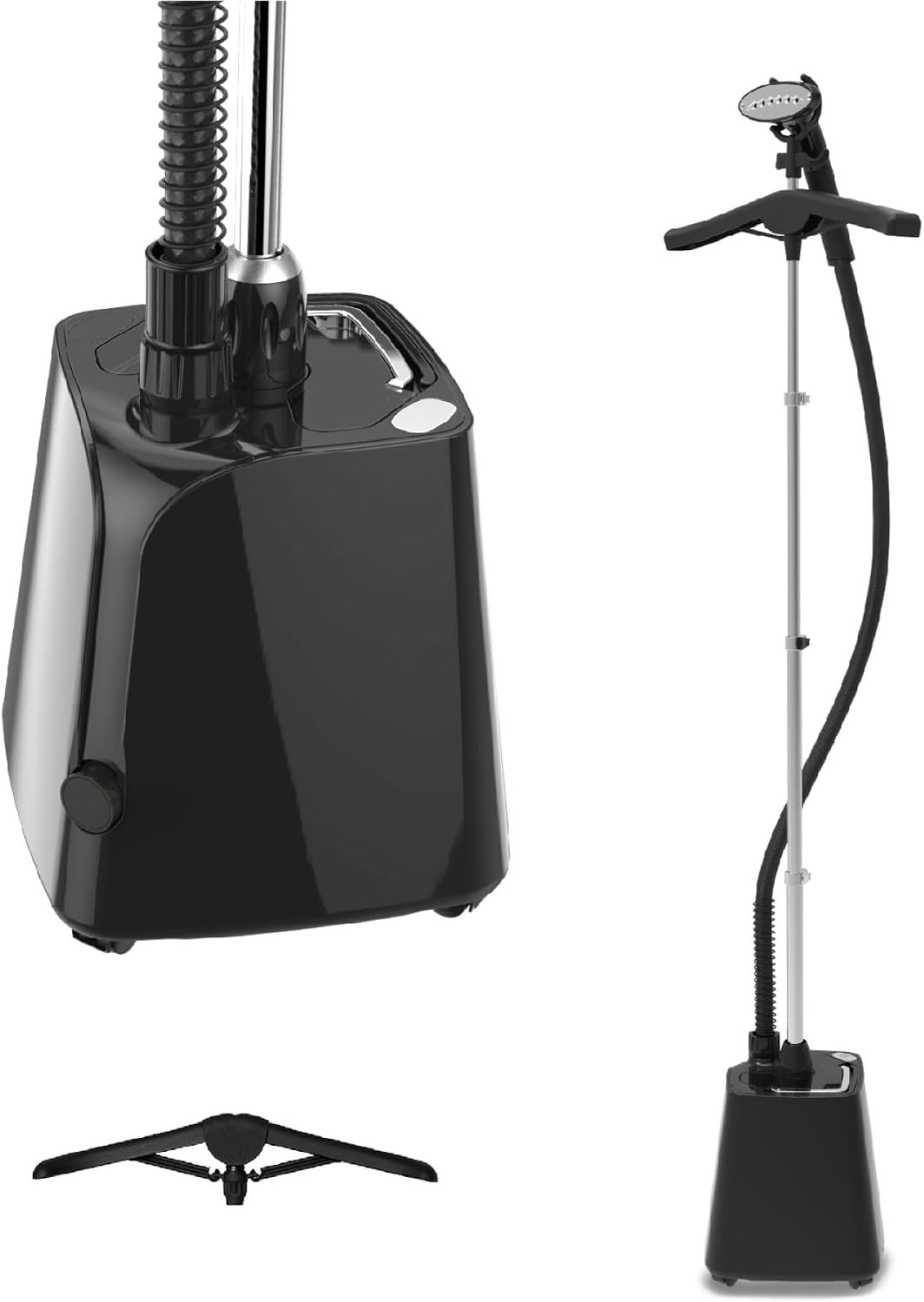 Fer à vapeur, Steamer Défroisseur Vertical Noir 1800W, acier inoxydable, SteamOne, 1, 8L, Réservoir 1, 8L