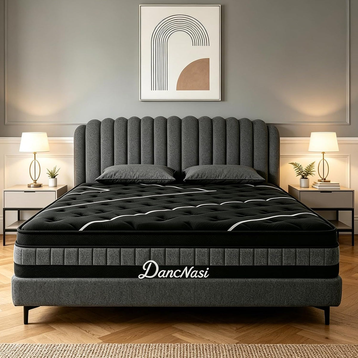 Matelas YIDATONG 140x190, 140 × 190 cm, verre, 30 cm, Épaisseur 30 cm, Certifié Oeko-TEX
