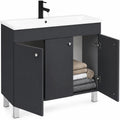 Meuble sur pied paplinskimoebel, Meuble Salle de Bain avec Vasque 80 cm IGA Sink, 60 cm, 84 cm, 40 cm, 10 cm, 2 cm, 44 cm, Sallis