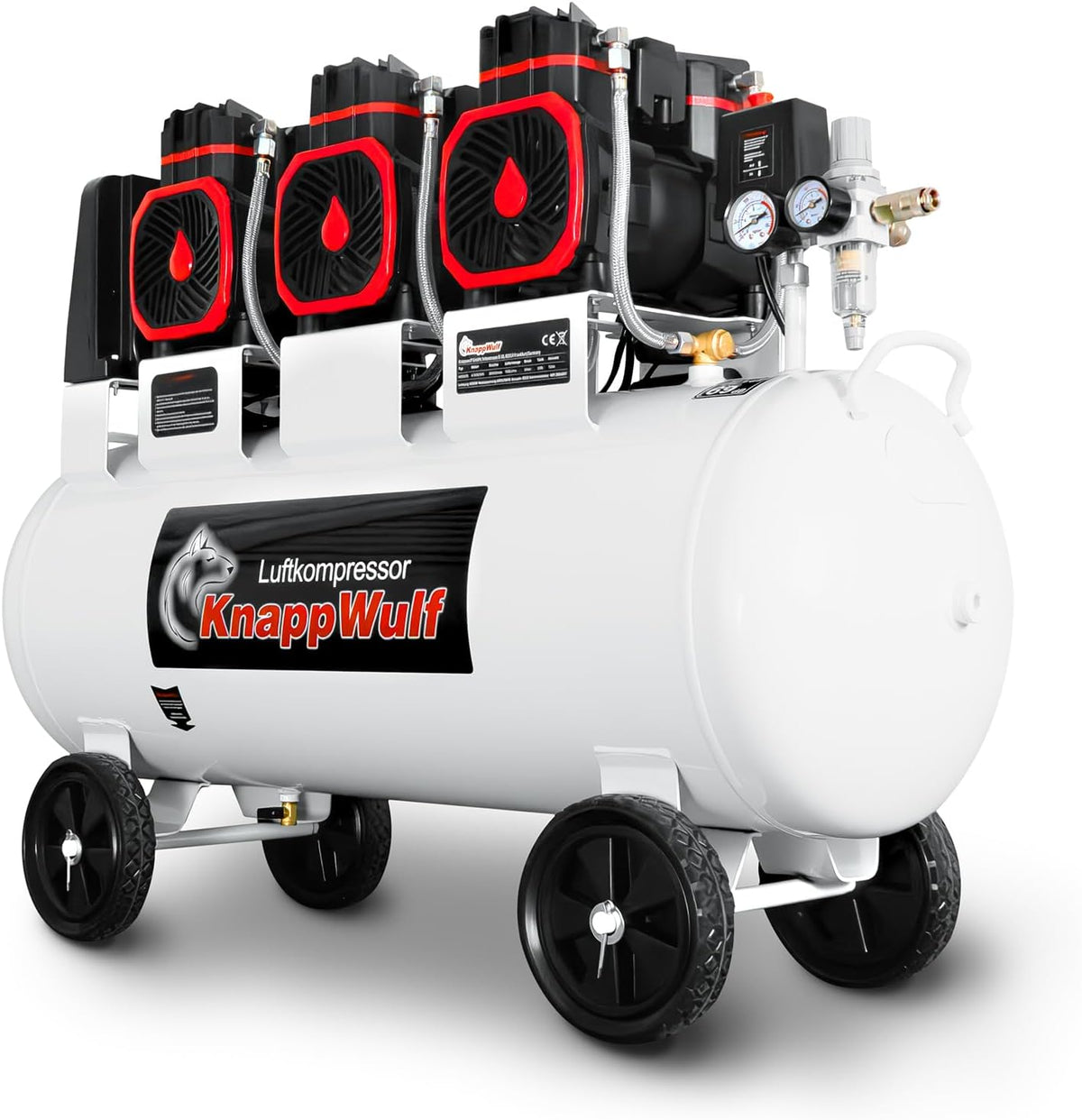 KnappWulf Compresseur d'air, 100 l, 230 V, 3300 W, 754 l, KW6100