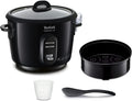 Cuiseur à riz, verre, 3 L, Tefal, 1 L, 180 ml, Classic 2, Noir, Antiadhésif