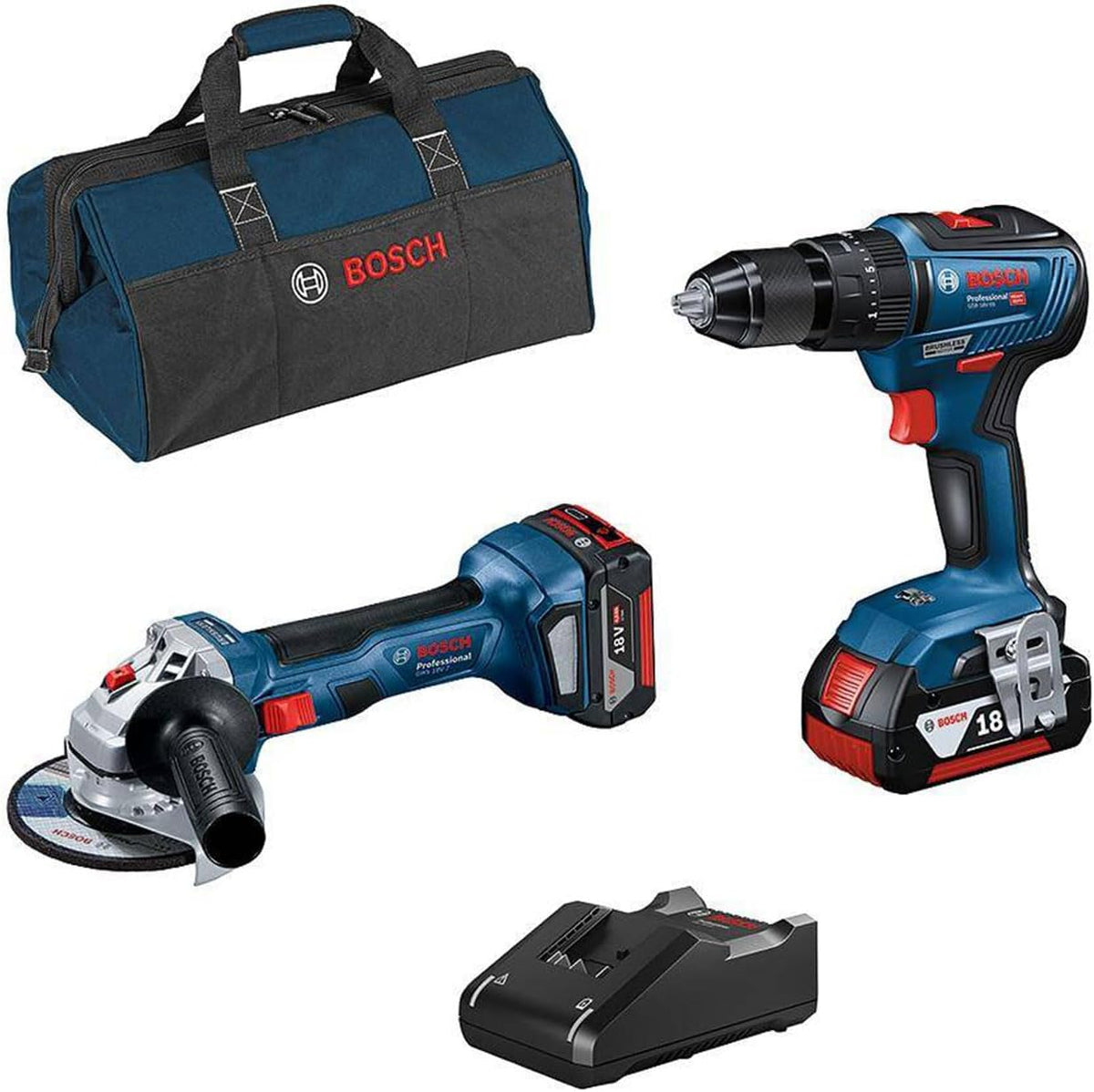 Kit combinés, 18 V, Bosch, 4, 0 Ah, Li-Ion-0615990M4A, 18V, 4.0Ah