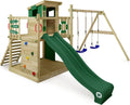 Wickey Balançoire, Tour d'escalade pour Enfants avec bac à Sable, 9 × 9 cm, 7 × 7 cm, 120 cm, échelle et Accessoires de Jeu pour Le Jardin.