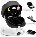 Balancelle de jardin, Balançoire pour Baby avec 3 Minuteries et 5 Vitesses, Mechprip, 3 Modes, télécommande, 12 Mélodies, 3 Options D'alimentation
