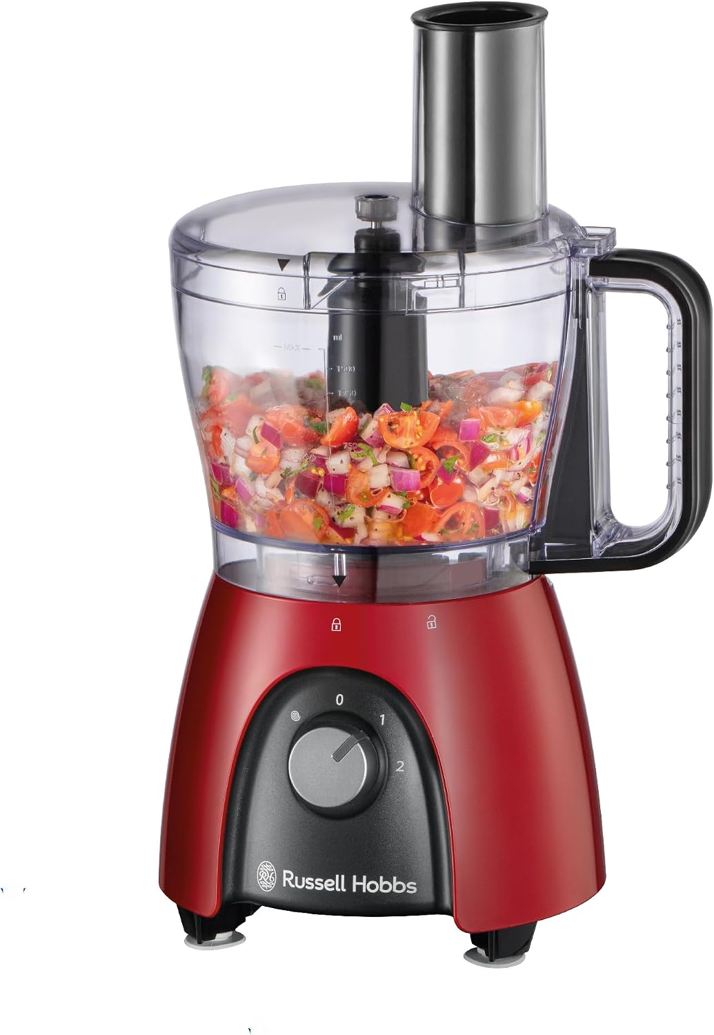 Russell Hobbs Lave-vaisselle, 2, 3 l, acier inoxydable, Robot cuisine multifonctions Mixeur/blender/Râpe/hachoir/pétrin/batteur Robot
