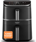 Cosori Friteuse sans huile, 3 Niveaux, 10, 8 L, 4, 3 L, 6, 5 L, 4 vitesses, 3 Niveaux Cuisson, 6-en-1, 10, 8L, 6 fonctions