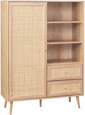 Buffet, 1 Porte, Alice's Garden, 2 tiroirs, 6 étagères, 139cm, 1, 5cm, 111cm, 35, 5cm, 28, 5cm, 24, 8cm, 19, 5cm, 12cm, 16cm, 44, 6kg, 50kg, 5kg, swee