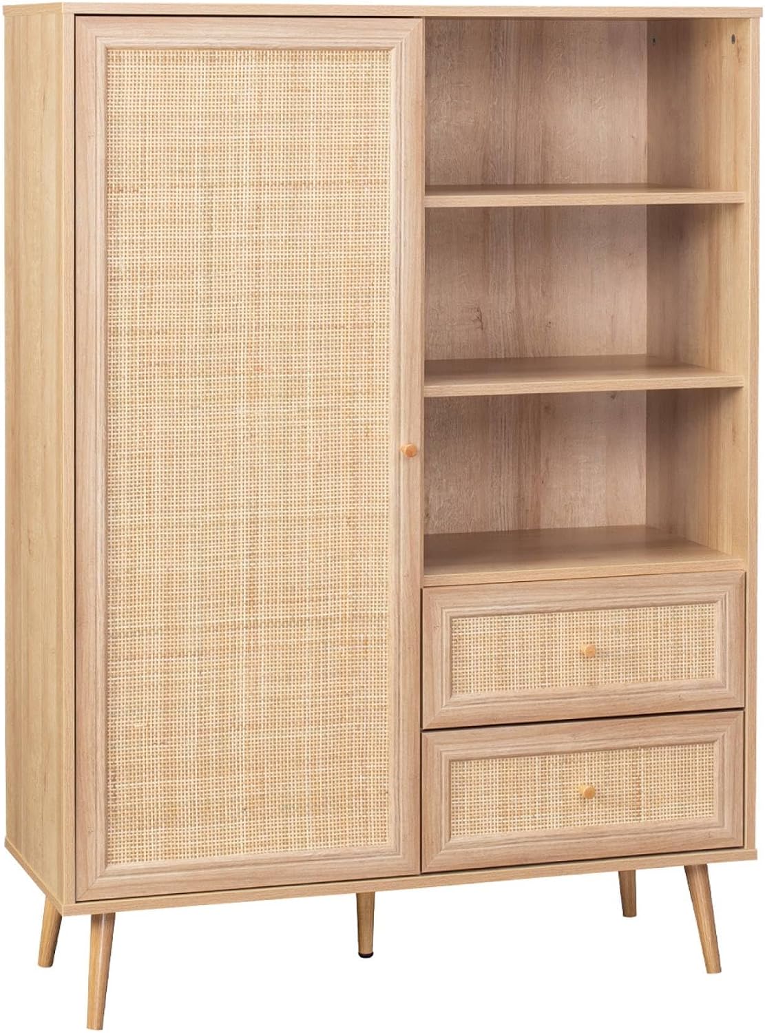 Buffet, 1 Porte, Alice's Garden, 2 tiroirs, 6 étagères, 139cm, 1, 5cm, 111cm, 35, 5cm, 28, 5cm, 24, 8cm, 19, 5cm, 12cm, 16cm, 44, 6kg, 50kg, 5kg, swee