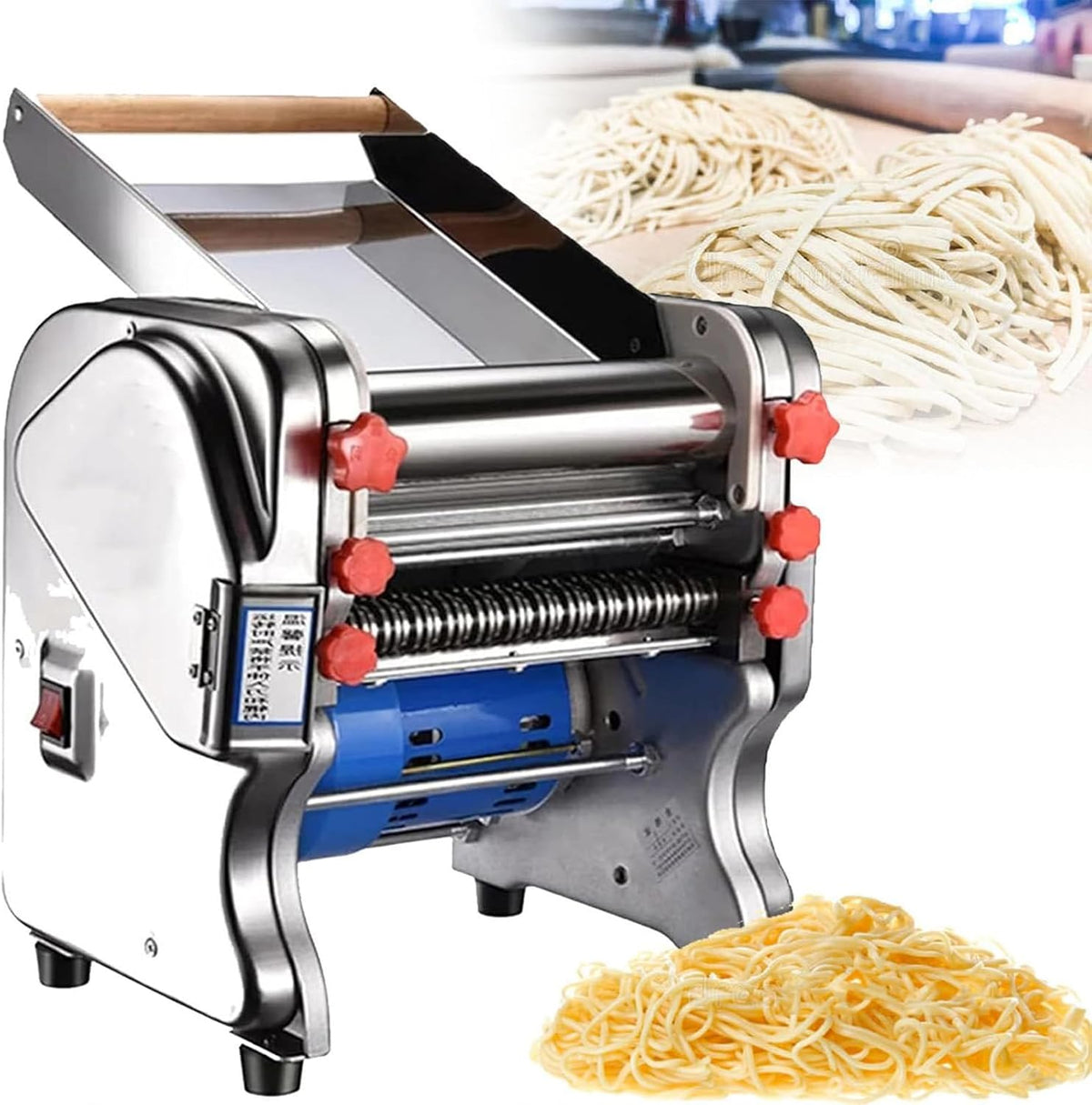 Machine à pâtes, 220 V, Appareil Multifonction Pour Nouilles Fraîches, acier inoxydable, 550 W, Fkm180, 550W, 1 Fonction, Spaghettis