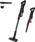 Hoover HF201H Aspirateur, 3 NIVEAUX, éclairage LED, Ultraléger & Puissant Turbo Mode, Technologie Ultra Compact x3, Autonomie 40 Min