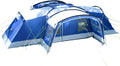 Tente tunnel, Tente de camping familiale, 630 × 760 cm, Skandika, 215 cm, 5.000 mm, 10.000 mm, Nimbus 12, 12 personnes