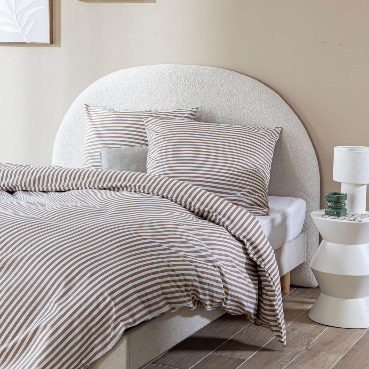 Lit, 165 cm, Terre de Nuit, 105 cm, 9 cm, Beige