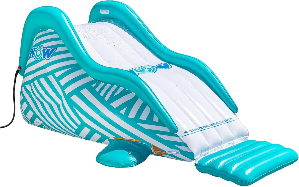WOW Sports Tuyau d'arrosage, Jeu d'eau dans Le Jardin, Wiggler Glissière d'arrosage Gonflable avec Bosse Centrale