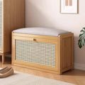 Banc de rangement, 50 × 25 × 45cm, Banc à Chaussures avec Assise Coussin, Organisateur de Chaussures Moderne Meuble pour Entrée, 70 × 25 × 45cm