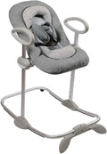 Transat et balancelles, Unisexe pour Bébé et Enfants, réglable, 3 Positions d'Inclinaison, Béaba, Harnais Sécurité 5 Points, Gris Chiné