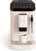 CREATE 180g Machine à café, réglable, 1, 5L, 1350W, réservoir de 1, 5L, bac à grains de café de 180g, réservoir d'eau, bras vapeur