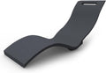 Arkema Design Bain de soleil, S010 S010, S010/7016, Serendipity, Chaise Longue Effet Pierre Ergonomique Couleur Anthracite