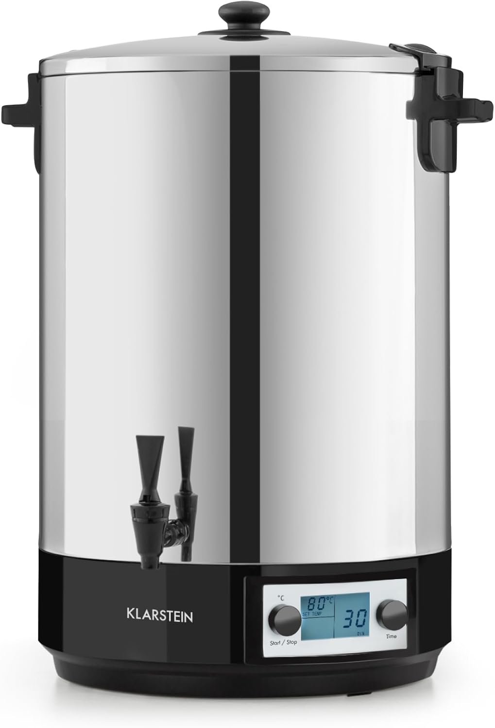 KLARSTEIN Distributeur de boissons, réglable, acier inoxydable, 40 L, 2500 W, Cuve à Conserves 40 L, 100°C, KonfiStar 40 Digital Stérilisateur
