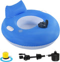 Matelat pneumatiques de piscine, Taille confortable pour adultes, 101 cm, portable, Chaise longue gonflable électrique
