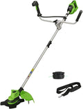 Greenworks Débroussailleuse, 2 mm, réglable, 6200 tr/min, 38cm, 25cm, 48V, 24V, 2Ah, 4Ah, 2mm, Largeur Coupe 38cm Fil 25cm Lame