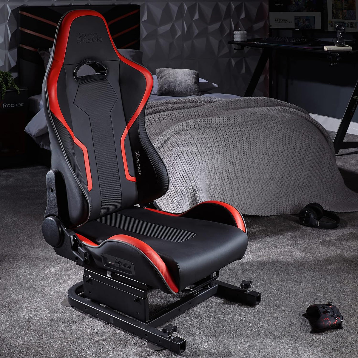 Chaise X Rocker, 53 cm, réglable, 63 cm, 83 cm, Siège de Jeu de Course Audio 2.1 XR Racing Drift